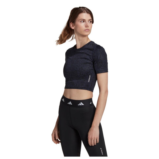 Adidas Γυναικεία κοντομάνικη μπλούζα crop Techfit Adidas Γυναικεία κοντομάνικη μπλούζα crop Techfit